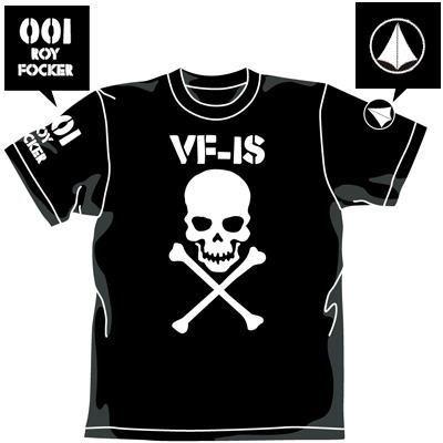 Macross Roy Focker Special Cospa Character Black T-shirt