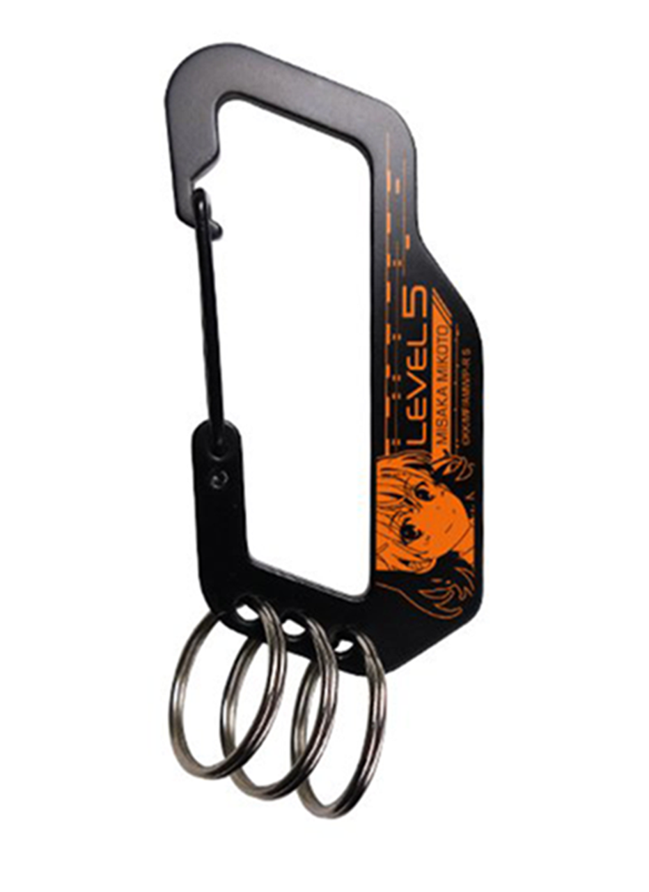 Certain Magical Index Railgun Misaka Mikoto Cospa Carabiner Key Chain