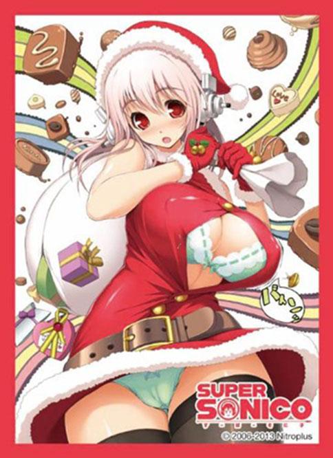 Super Sonico Santa Ver. Character Sleeves Oppai