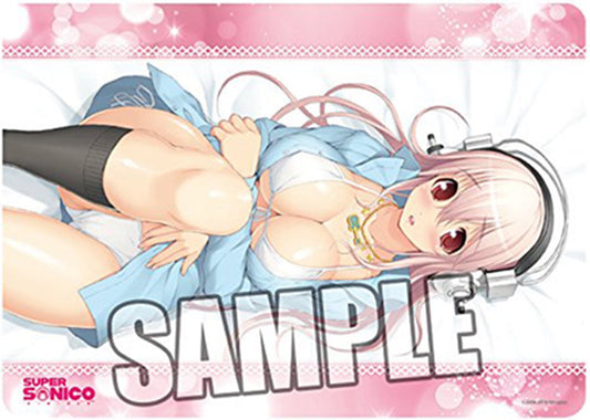 Super Sonico Character Rubber Play Mat Lie In Sonico