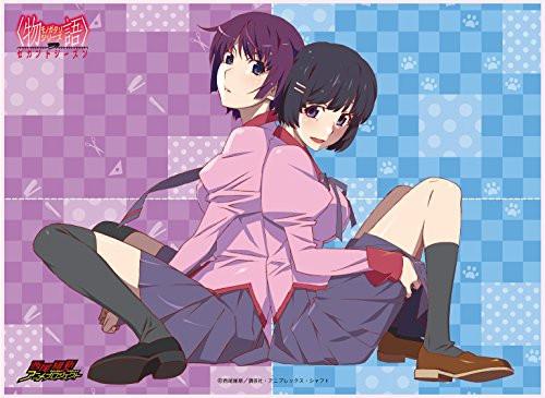 Bakemonogatari Monogatari Crab Hitagi Senjougahara & Cat Tsubasa Hanekawa Play Mat TCG