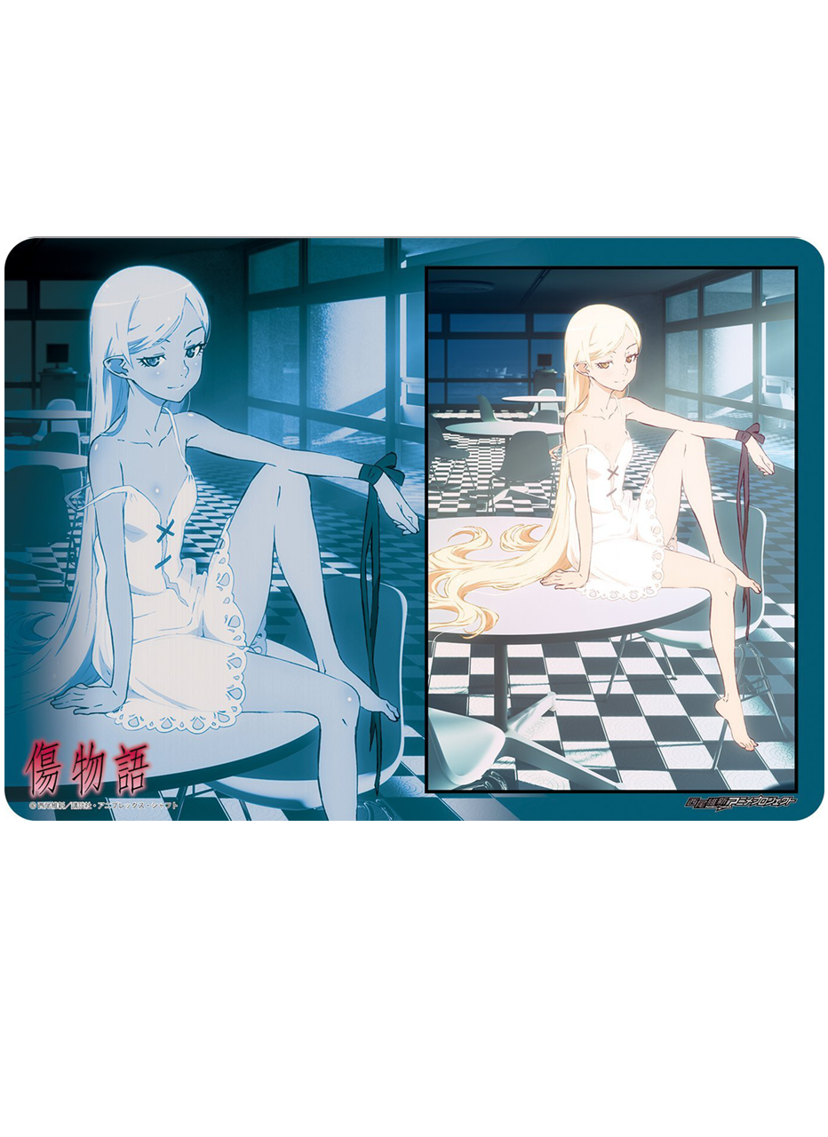 Kizumonogatari Bakemonogatari Shinobu Oshino Kiss-Shot Rubber Play Mat