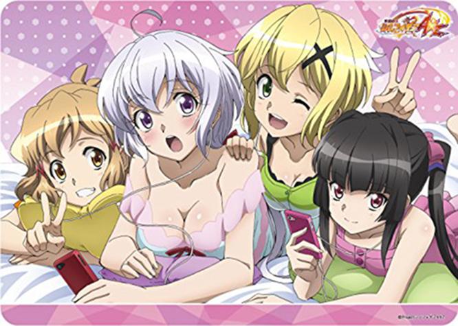 Symphogear Slumber Party Hibiki & Tsubasa & Chris Rubber Play Mat