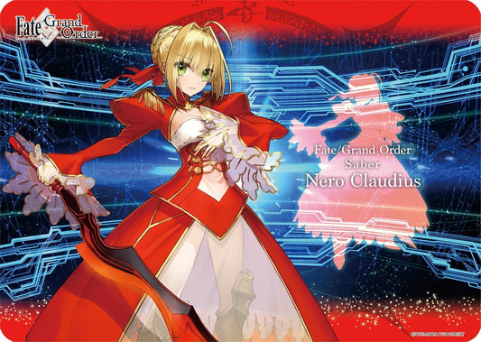 Fate Grand Order Nero Claudius Red Saber Rubber Play Mat FGO