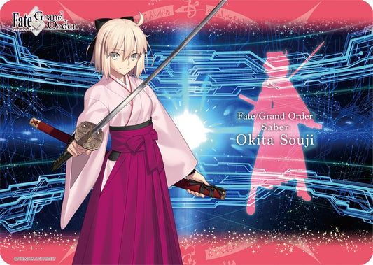 Fate Grand Order Sakura Saber Soji Okita Rubber Play Mat FGO