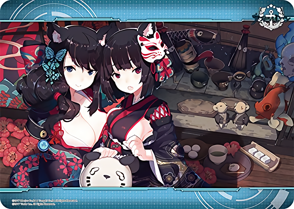 Azur Lane Fusou & Yamashiro Character Rubber Play Mat