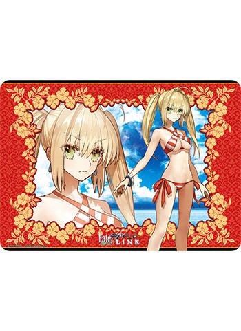 Fate/Extella Link Nero Claudius Red Saber Bikini Ver. Character Rubber Play Mat