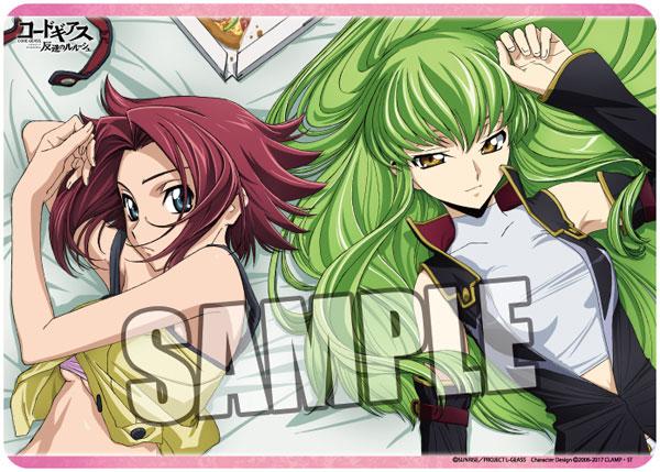 Code Geass C.C. & Kallen Character Rubber Playmat