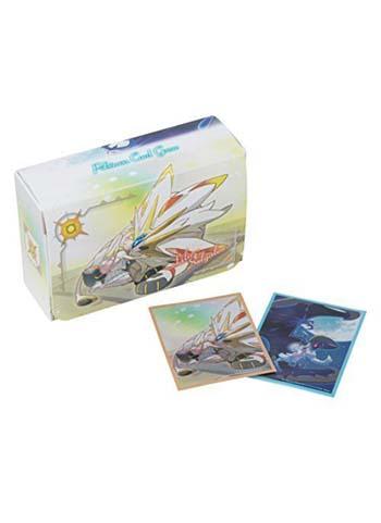 Pokemon Center Original Lillie Solgaleo Lunala Character Double Deck Box + Sleeves
