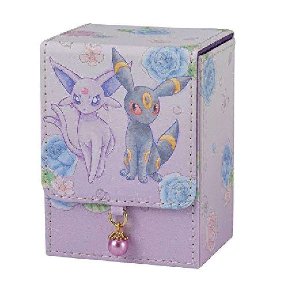 Pokemon Center Original Flower Espeon & Umbreon Flip Deck Case