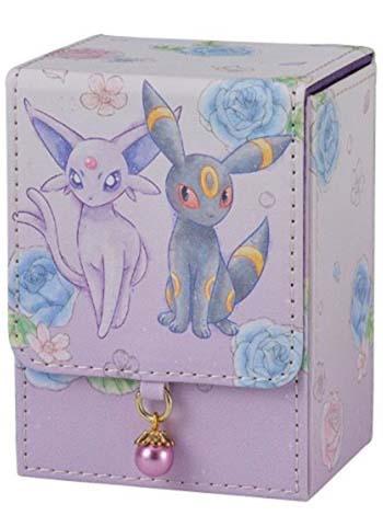 Pokemon Center Original Flower Espeon & Umbreon Flip Deck Case
