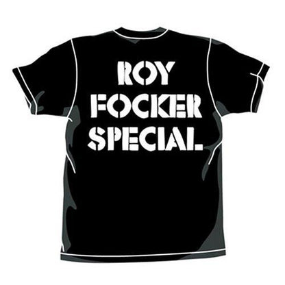 Macross Roy Focker Special Cospa Character Black T-shirt