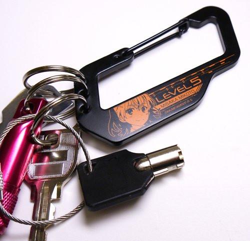 Certain Magical Index Railgun Misaka Mikoto Cospa Carabiner Key Chain