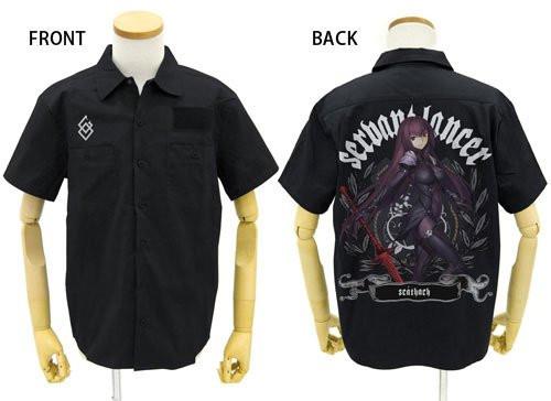 Fate Grand Order Lancer Scathach Shishou Work Shirt Full Color Back Cospa FGO