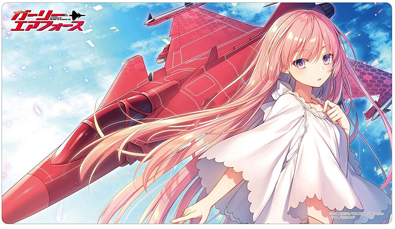 Girly Air Force Gripen Character Rubber Play Mat Vol.12