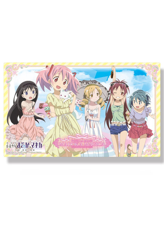Puella Magi Magica Madoka, Kyouko, Sayaka, Mami, Homura Ice Cream Ver. Rubber Play Mat