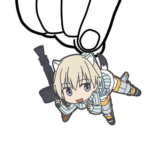 Brave Witches Nipa Katajainen Tsumamare Cospa Pinch Rubber Key Chain