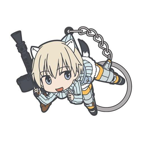 Brave Witches Nipa Katajainen Tsumamare Cospa Pinch Rubber Key Chain