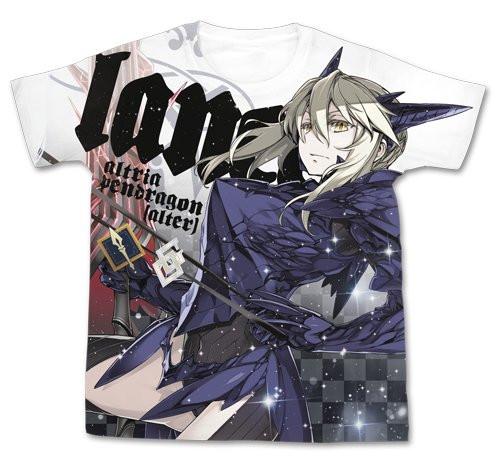 Fate/Grand Order Lancer Artoria Pendragon Alter Cospa Cotton White T-shirt FGO