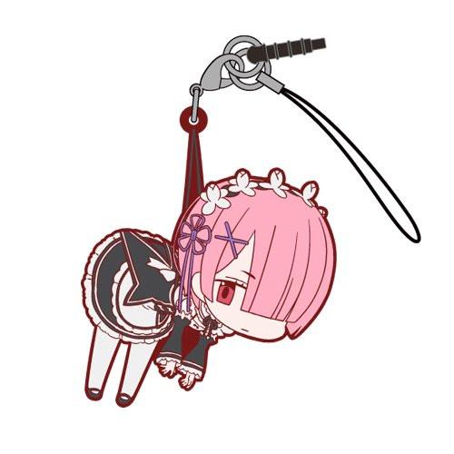 Re:Zero RAM Tsumamare Cospa Pinch Rubber Strap