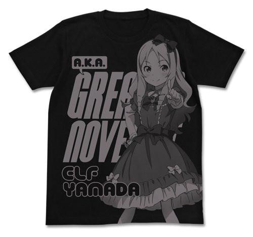 Eromanga Sensei Elf Yamada Cospa Character Black T-Shirt