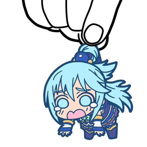 Konosuba Aqua Tsumamare Cospa Pinch Rubber Strap