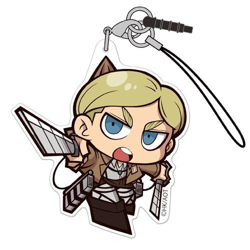 Attack on Titan Erwin Tsumamare Cospa Pinch Acrylic Strap Mascot Ver.3.0