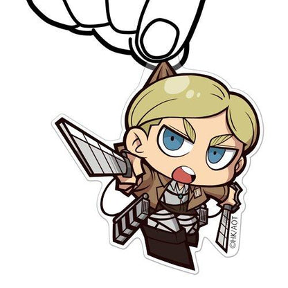 Attack on Titan Erwin Tsumamare Cospa Pinch Acrylic Strap Mascot Ver.3.0