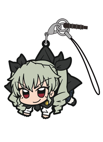 Girls und Panzer Anchovy Cospa Pinch Tsumamare Phone Strap School Uniform Ver.