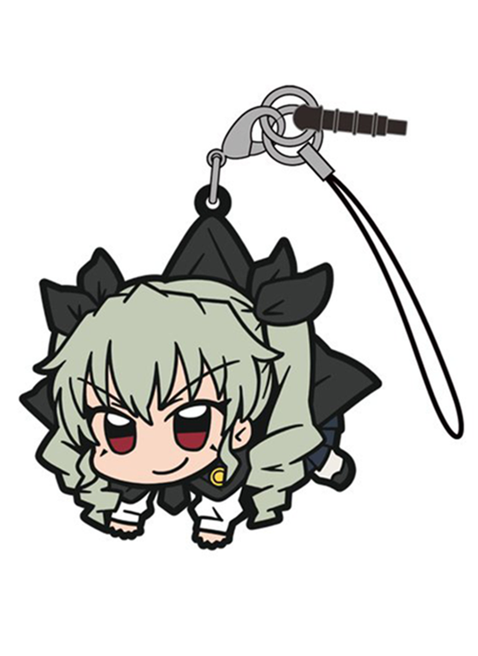 Girls und Panzer Anchovy Cospa Pinch Tsumamare Phone Strap School Uniform Ver.