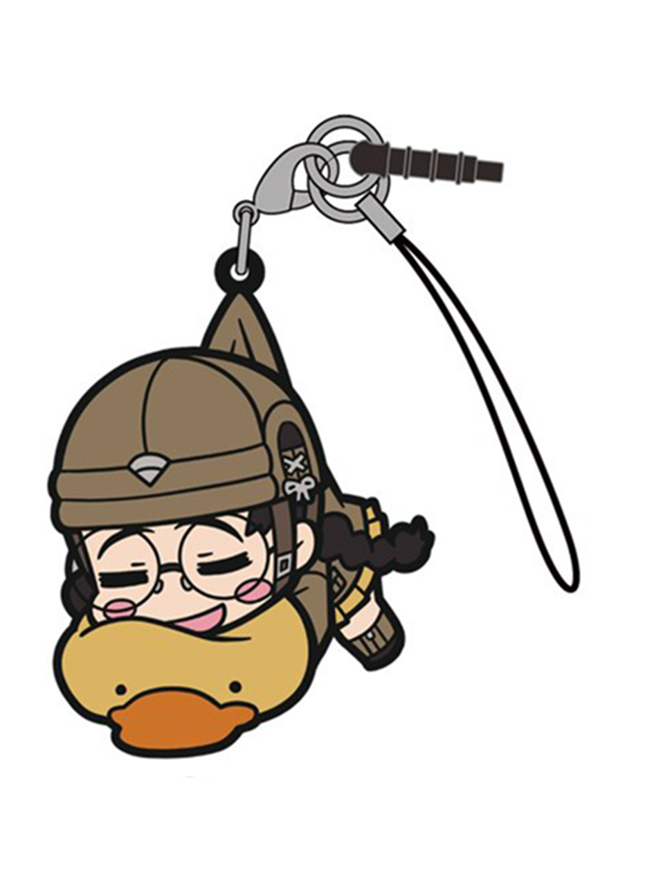 Girls und Panzer Fukuda Cospa Pinch Tsumamare Phone Strap