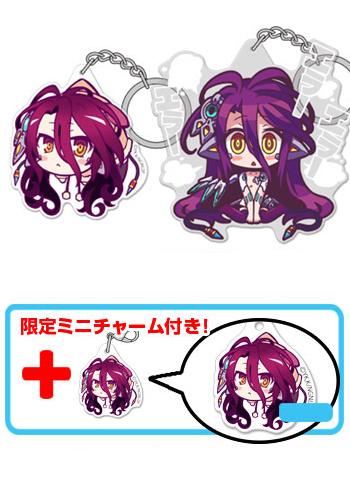 No Game No Life Zero NGNL Schwi Shuvi Dola Cospa Pinch Tsumamare Acrylic Mascot Key Chain w/Bonus