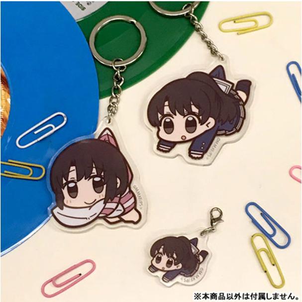Event Limited Saekano Megumi Cospa Pinch Tsumamare Acrylic Charm Key Chain w/Bonus