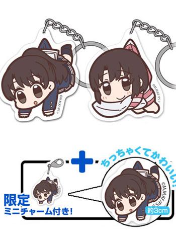 Event Limited Saekano Megumi Cospa Pinch Tsumamare Acrylic Charm Key Chain w/Bonus