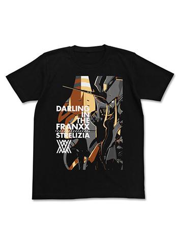 Darling in the FranXX Strelizia Character Cospa T-shirt Black