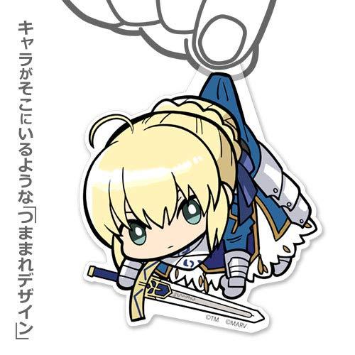 Fate/Extella Link Saber Altria Pendragon Tsumamare Pinch Character Acrylic Mascot Strap