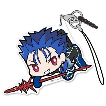 Fate/Extella Link Lancer Cu Chulainn Tsumamare Pinch Character Acrylic Mascot Strap