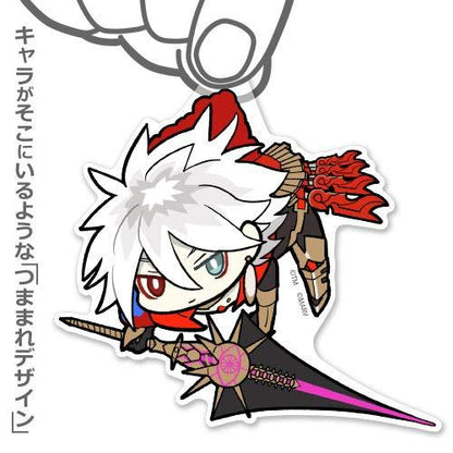 Fate/Extella Link Lancer Karna Tsumamare Pinch Character Acrylic Mascot Strap