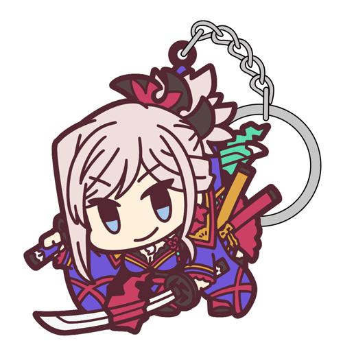 Fate Grand Order Saber Miyamoto Musashi Cospa Character Rubber Pinch Tsumamare Key Chain Mascot FGO
