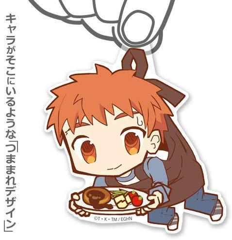 Today`s Menu for Emiya Family Shiro Emiya Tsumamare Cospa Pinch Acrylic Strap