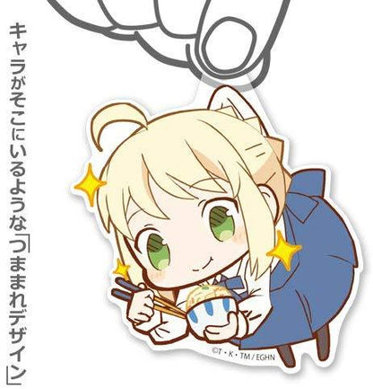 Today`s Menu for Emiya Family Saber Altria Pendragon Tsumamare Cospa Pinch Acrylic Strap