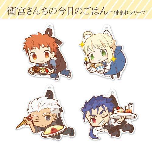 Today`s Menu for Emiya Family Archer Emiya Tsumamare Cospa Pinch Acrylic Strap