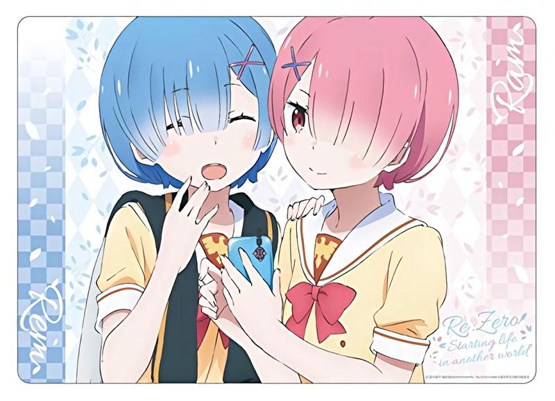 Re:Zero REM & RAM Character Clear Desk Mat A3