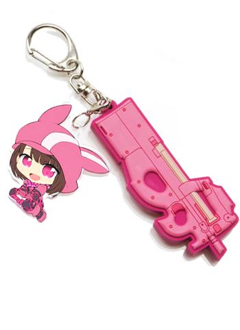 Sword Art Online GGO Karen Llenn P-chan Character Acrylic Key Chain Mascot T.W.G. SAO