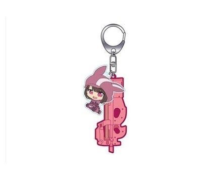 Sword Art Online GGO Karen Llenn P-chan Character Acrylic Key Chain Mascot T.W.G. SAO