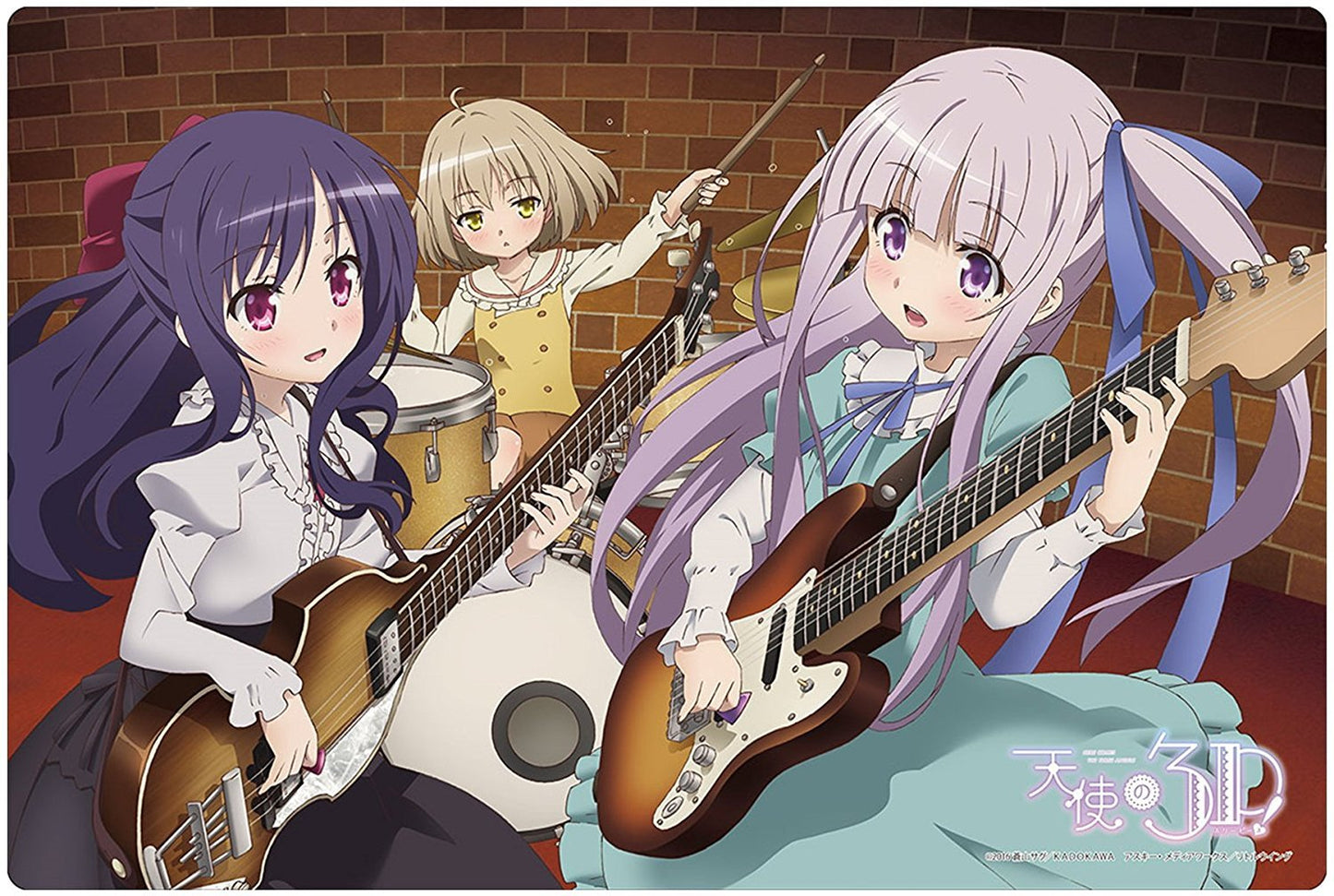 Angel`s 3Piece! Jun, Sora, Nozomi Rubber Play Mat Vol.97