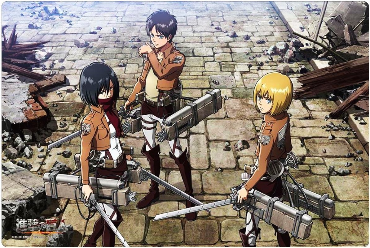 Attack on Titan Eren & Mikasa & Armin Rubber Play Mat Vol.99