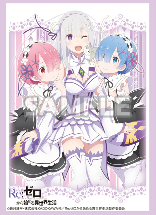 Re:Zero Emilia Rem Ram Birthday Ver. Character Sleeves Vol.236