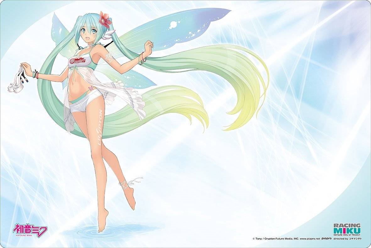 Vocaloid Thailand Ver. Miku Racing 2017 Character Rubber Play Mat Vol.109