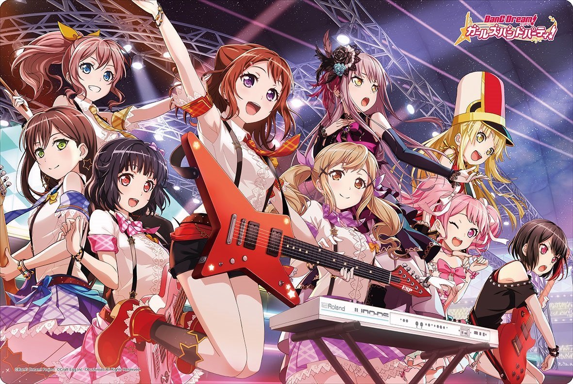 Bang Dream! Roselia Full Cast Character Rubber Play Mat Vol.111
